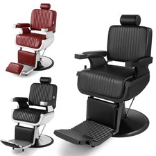 Super Heavy Duty All Purpose Salon Barber Chair Recline Beauty Styling Black/Red