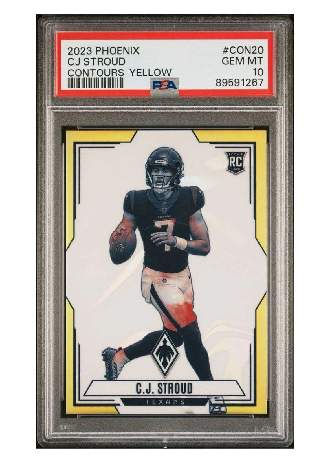 CJ Stroud Panini Phoenix Contours #CON20 Yellow