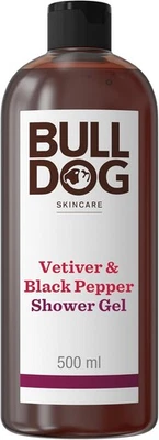 ‎BULLDOG SKINCARE Bulldog Skincare Vetiver & Black Pepper Shower Gel for Men, Natural, Refreshing
