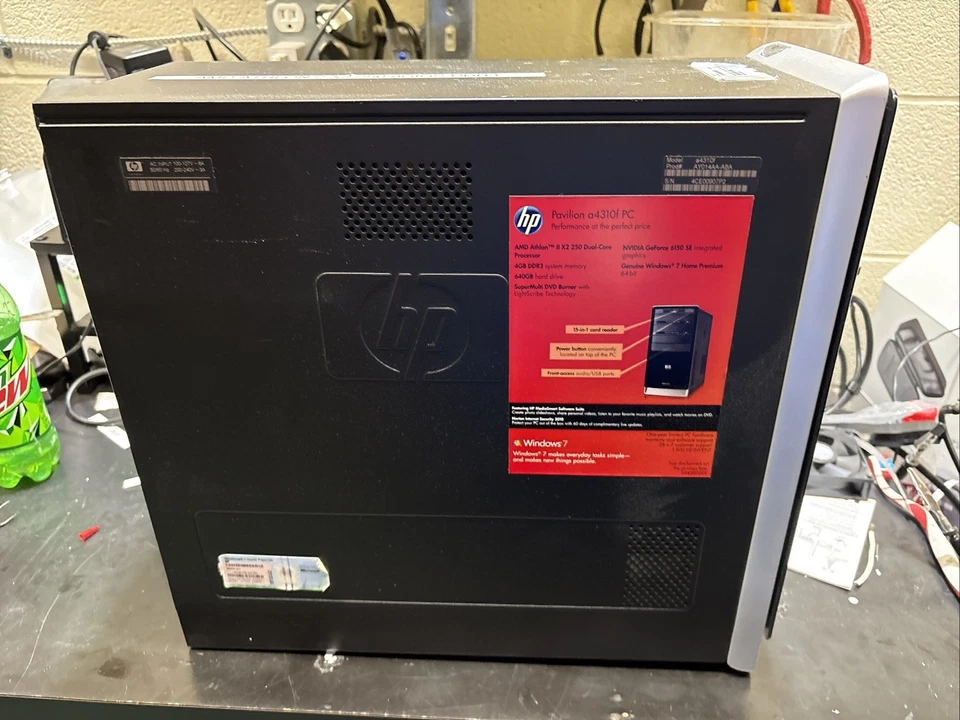 HP Pavilion Barebones Amd Athlon 2 X2 250 8GIGS DDR3 Foto 2 de 4