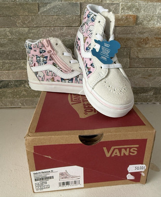 VANS Sk8-Hi Reissue SI High Top Sneaker Sidezip Rosa/Beige/Weiß EU 26,5