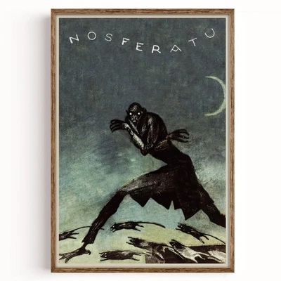 Nosferatu 1922 Movie Poster Art Print Count Orlok Vampire Vintage Horror Decor - Image 1 of 4