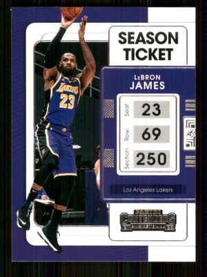 2021-22 Panini Contenders #62 LeBron James Los Angeles Lakers TW4593