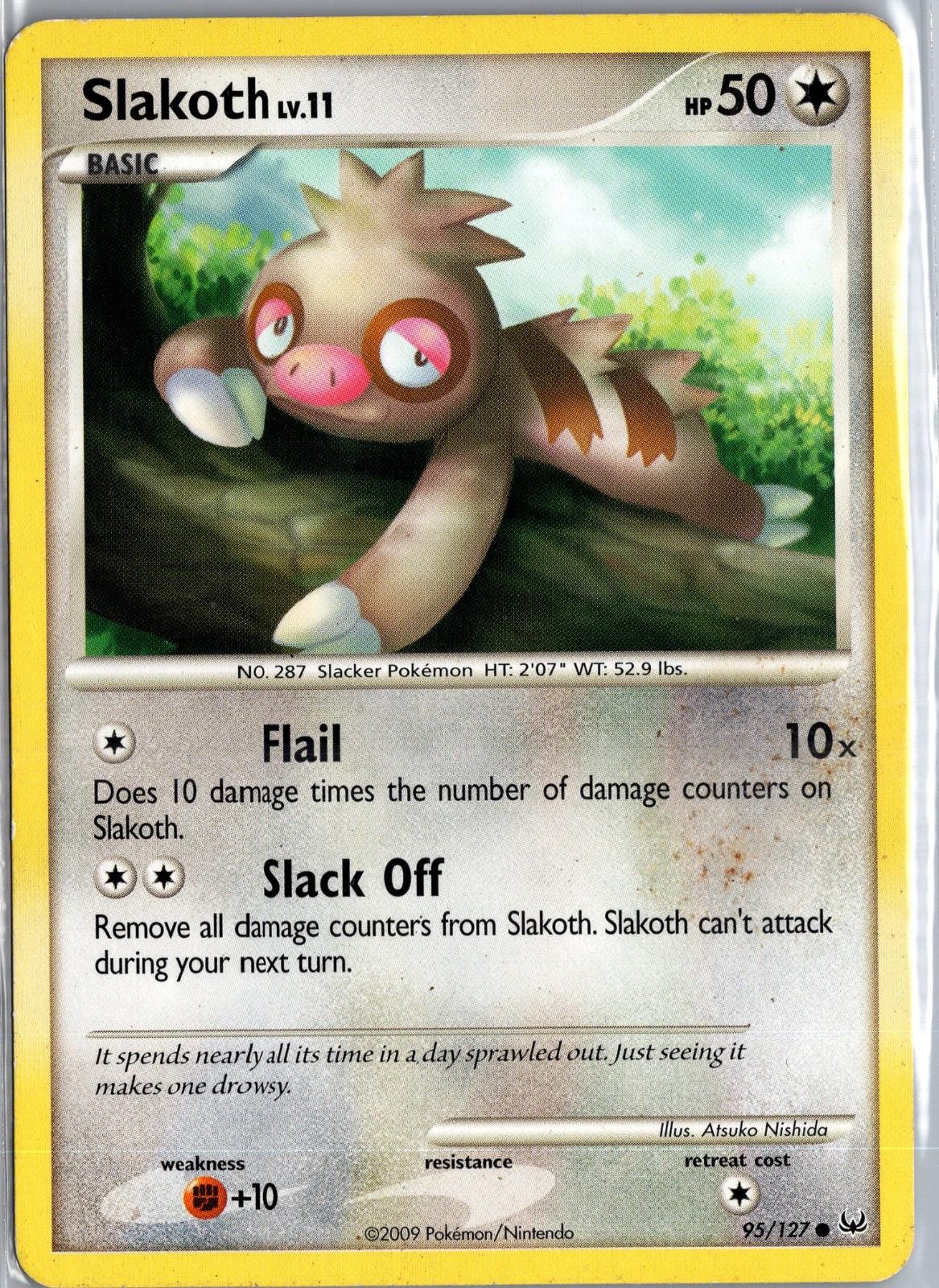 Slakoth 95/127 Common Platinum Pokemon Heavily Played