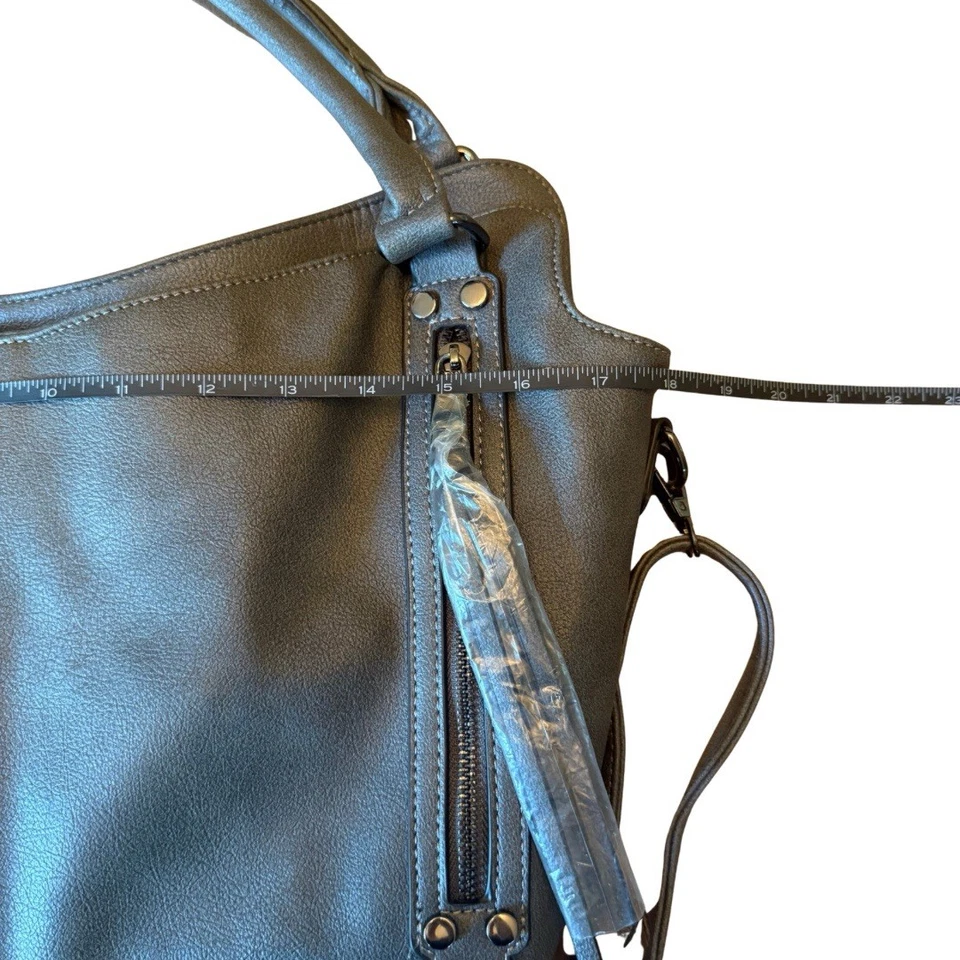 Новый с Ярлыками Realer скрытый переноски сумочка с короткими ручками наплечная сумка серый - Изображение 4 из 4