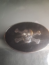 Skull and Crossbones Belt Buckle