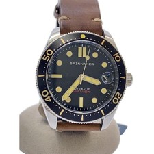 Spinnaker Croft Mid Automatic Watch Leather Band Gold Brown GLD BRW 42mm New