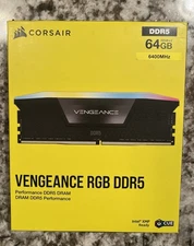 BRAND NEW *SEALED*  CORSAIR VENGEANCE RGB DDR5 RAM 64GB (2x32GB) 6400MHz 288-Pin