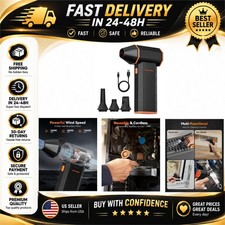 WOLFBOX MegaFlow 50 Compressed Air Duster - 110,000 RPM, Adjustable Speed