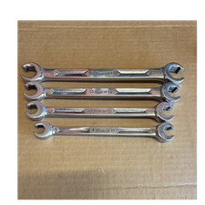 Snap-on Metric Double Open End Offset Wrench Set 4pc 9-17mm Steel