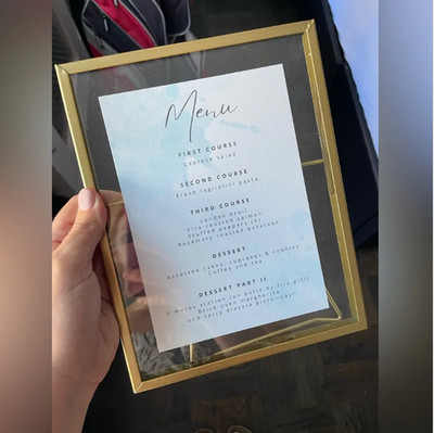 Gold Float Frames for Party Wedding Event. - Set of 4