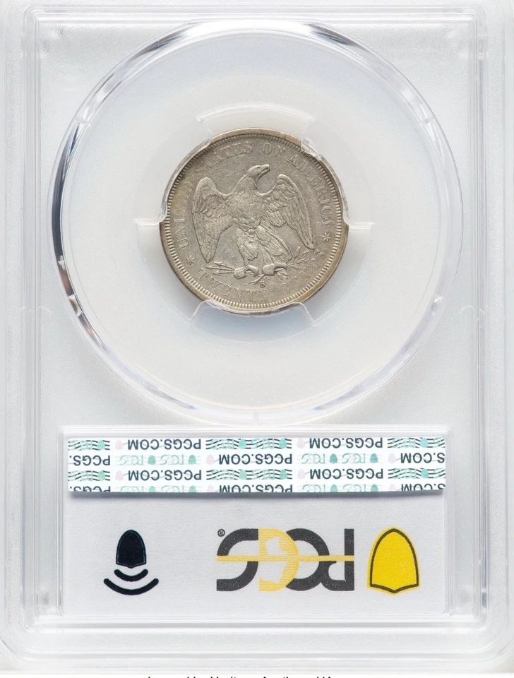 1875-S Twenty Cent Silver Piece - PCGS XF 45 - Image 2 of 2