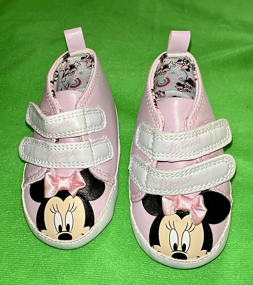 LOTE DE 2 ZAPATOS BEBÉ NIÑA PRIMARK DISNEY MINNIE MOUSE (6-9 MOS) Y JOE FRESH (3) Foto 2 de 4