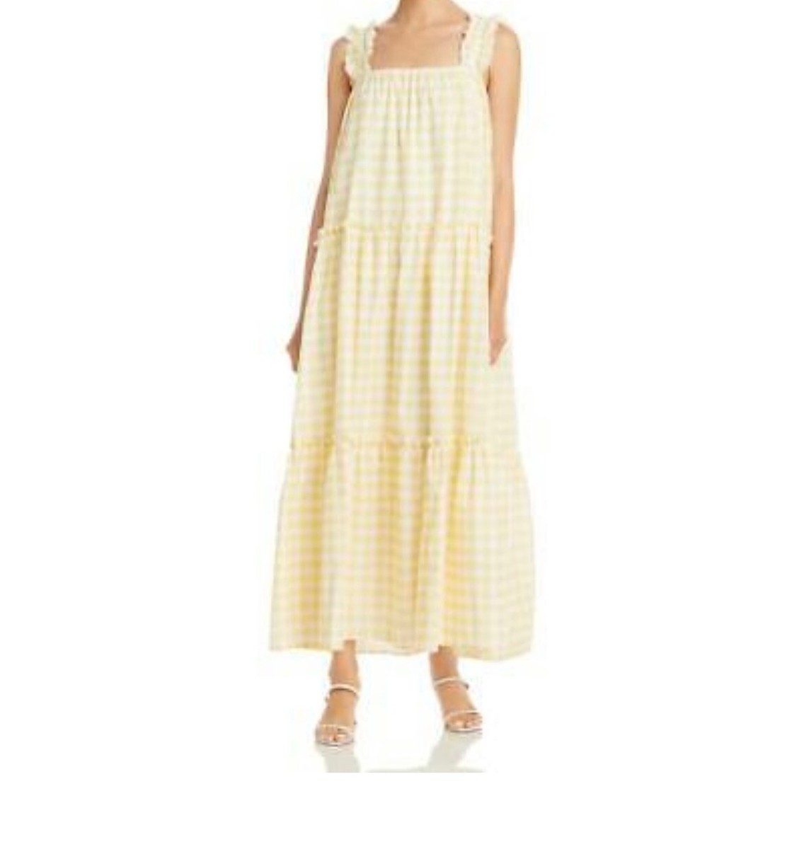 charlie holiday gingham dress CHARLIE HOLIDAY Anthropologie Green Gingham Paris