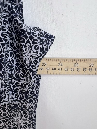 Tommy Bahama Shirt Men Large Black Silk Blend Island Modern Fit Floral Hawaiian - Picture 7 of 13