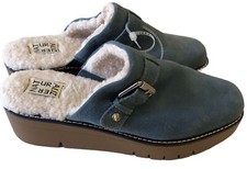 Naturalizer Women's Wayde Mules Storm Blue Suede 8.5 M New