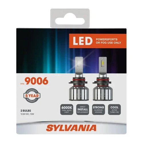 Sylvania 9006 LED Headlight Bulbs for Powersports / Fog Light Use 6000K 2PC NEW! - Picture 7 of 10
