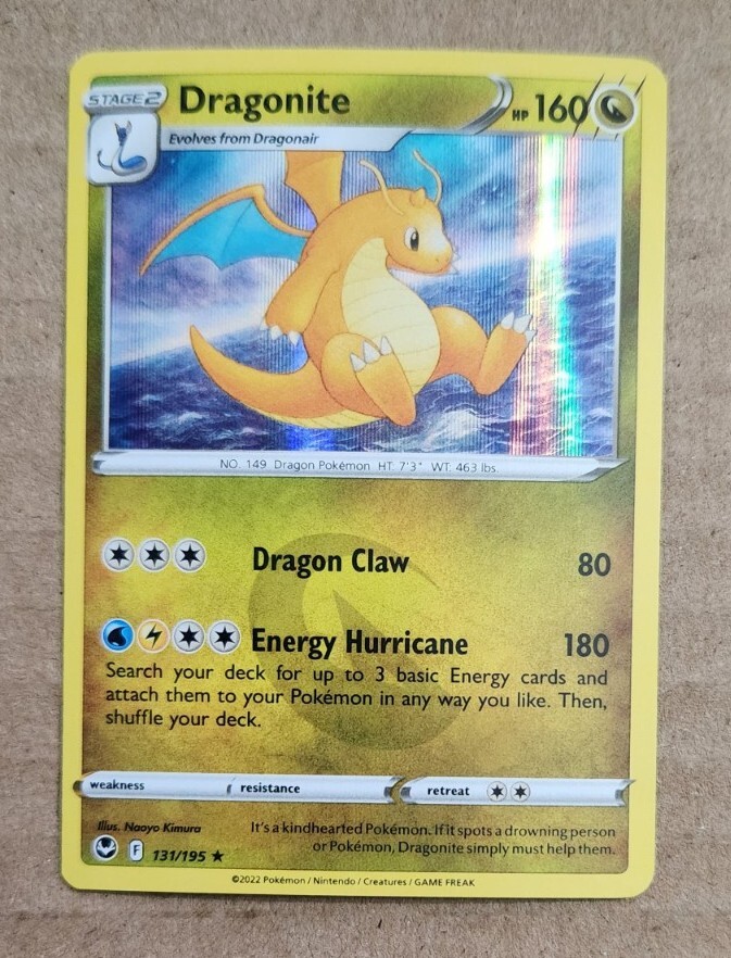 dragonite pokemon card silver tempest Pokemon Card Silver Tempest 131/195 Dragonite Reverse Holo Rare *MINT* –  Brokenvase Games main image 0
