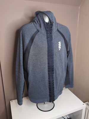  Nike Jordan Zion Herren Hoodie Basketball Jacke Full Zip Large Slim Fit 