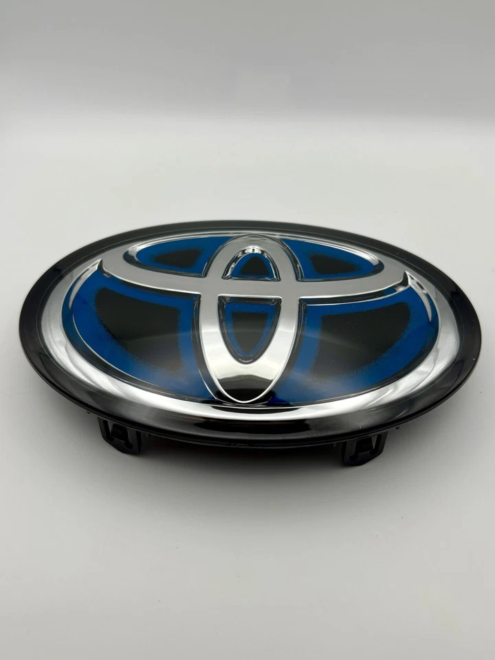 Toyota RAV4 Front Emblem Blue Hybrid 53141-33130 Grille Logo 2019–2025 - Image 2 of 4