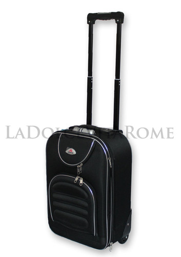 VALIGIA BAGAGLIO A MANO ULTRALEGGERO TROLLEY RYANAIR EASY JET 2 RUOTE LOW COST - Foto 4 di 16