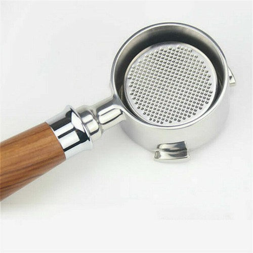 Replacement 51mm Coffee Bottomless Portafilter Filter Tools Mahogany Wood Handle - Picture 6 of 10