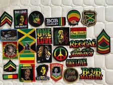 African Jamaica Bob Embroidered Patches iron-on