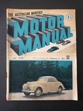 THE AUSTRALIAN MONTHLY MOTOR MANUAL MAGAZINE July 1950 Vol.5 No.52