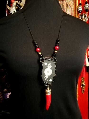 Lucky Horn Plenty Talisman Pendant Necklaces Amulet Good Luck Money Attraction - Picture 3 of 24