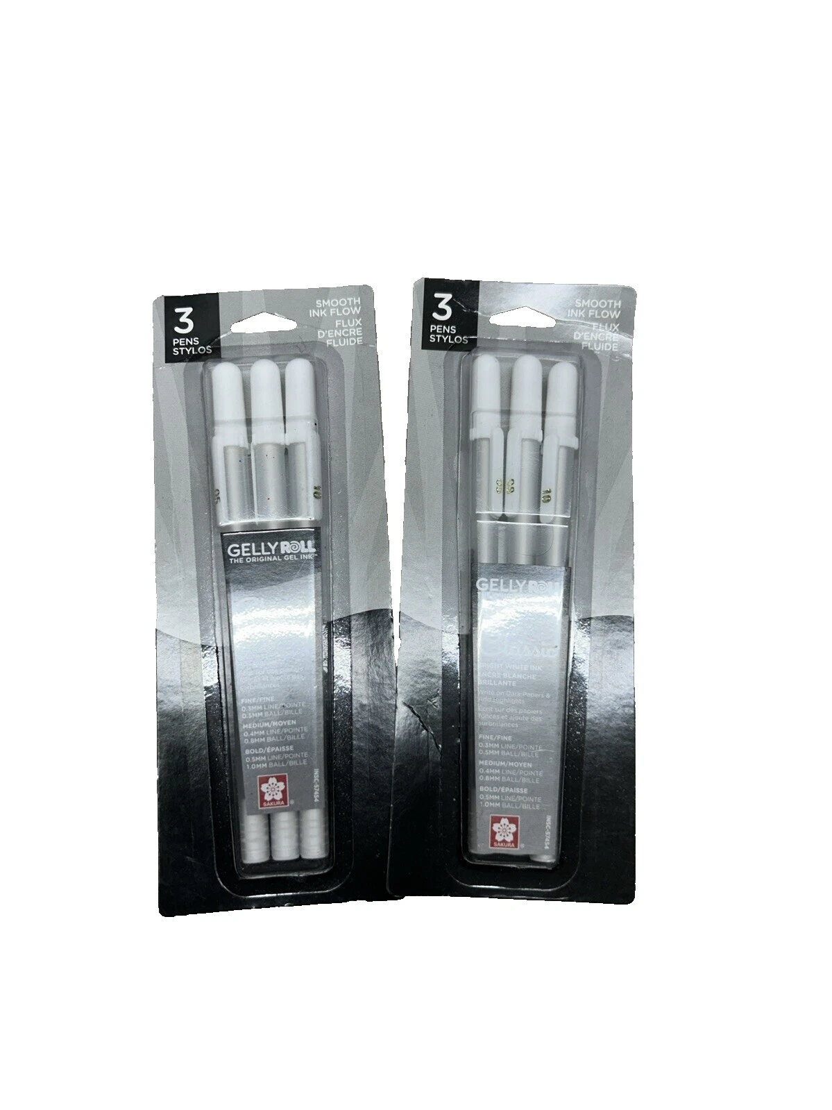 Bolígrafos de Gel para Manualidades Blanco Sakura