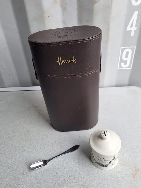 Harrods 2 Bottle Wine Carrier with Stilton Cheese Jar u0026 Scoop FREEPOST  BARGAIN!! | eBay