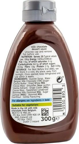 Dessert Sauce For Ice Cream Drizzling Meringues Pancakes Waffles Sundaes M&S - Picture 3 of 13