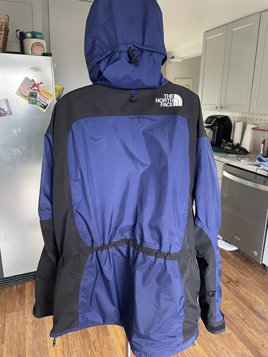 Vintage VTG 90's The North Face Goretex Blue /Black Rain