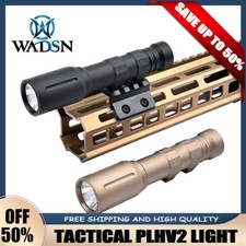 Tactical Metal PLHV2 Flashlight LED1000 Lumen Weapon Light Fit 20mm Rail Airsoft