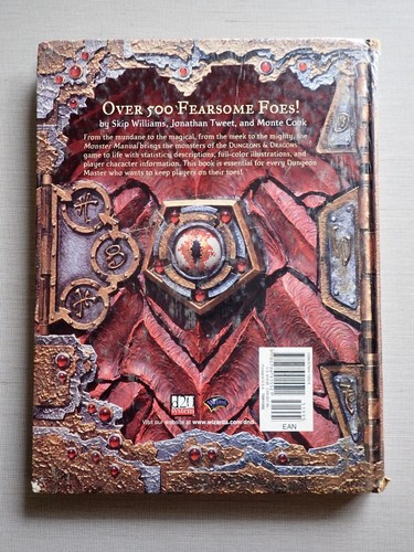 Monster Manual: Core Rulebook III Dungeons & Dragons 1st Print 2000 Fair to Good - Picture 2 of 12