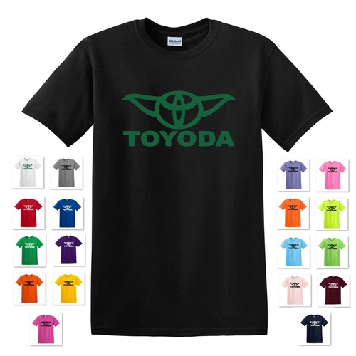 NEW TOYODA FUNNY COMICAL YODA WARS STAR TOYOTA CAR PARODY T-SHIRT TEE