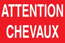 Panneau attention chevaux