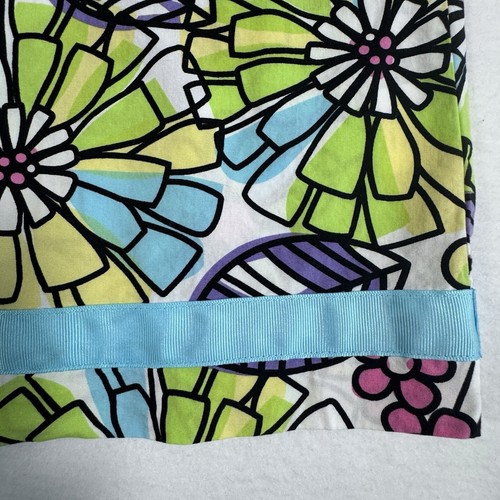 Hanna Andersson Floral Print Pillowcase Dress Girls 140/10 Ribbon Shoulder Ties - Picture 5 of 8