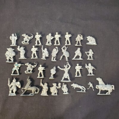 Ral Partha Miniatures Assorted Fantasy Figures Metal 1979 - 30 Figure Lot