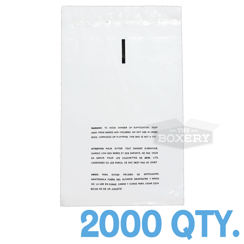 Sacchetti poli trasparenti 2000 19x24 autosigillanti avvertimento soffocamento 1,5 mil spedizione gratuita - Foto 1 di 2