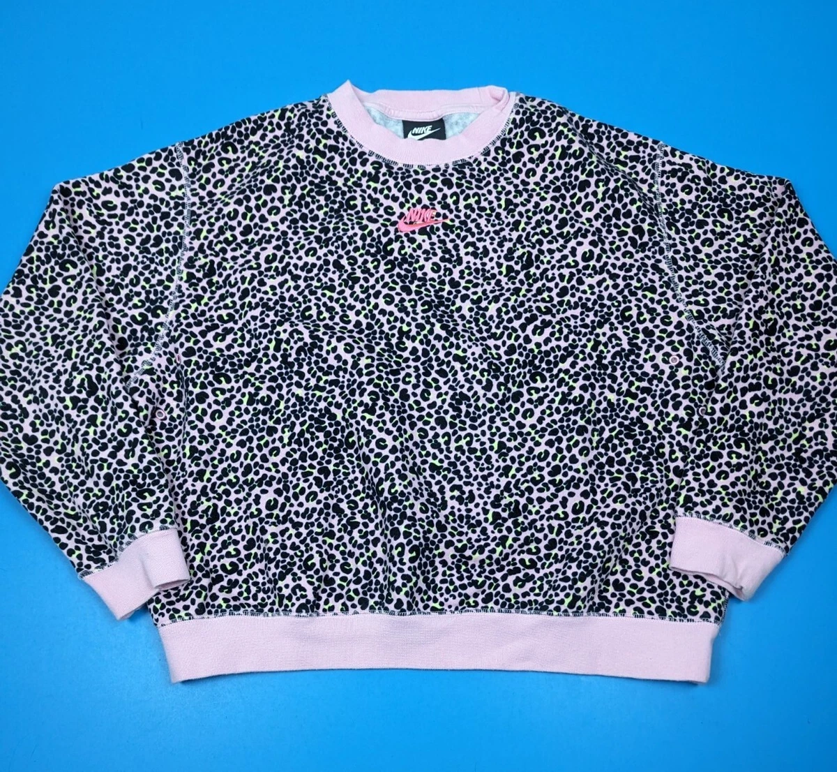 Leopard print on sale nike sweatshirt