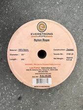 Everstrong Nylon Twisted Anchor Rope 3/8" with stainless steel thimble