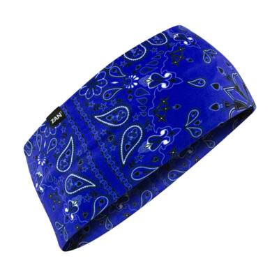 Zan  Headband SportFlex  Series Navy Paisley