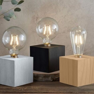 Edison Bare Bulb Lamp  Edison Table Accent Lamp (BULB INCLUDED) Minimalist NEW