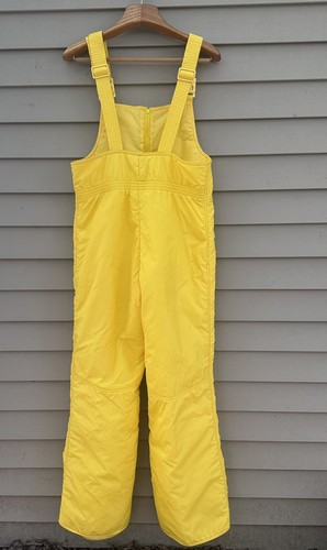 Vintage Saska Ski Wear Yellow Snow Bib Overalls Nylon Mens Large - Picture 3 of 5