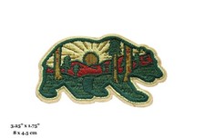 Travel Nature Outdoor Forest Bear Camping Park Embroidered Iron On Patch