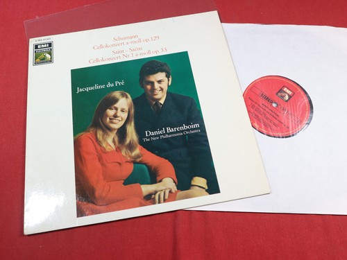 Schumann Saint-Saens  CELLOKONZERTE  du Pre Barenboim LP EMI Germany sehr gut - Bild 1 von 3