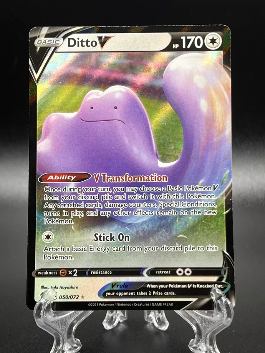 POKEMON TCG DITTO V 50/72 SHINING FATES ULTRA RARE!!