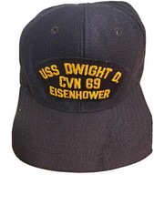 USS Dwight D Eisenhower CVN 69 New Era Snap Back Hat Made in USA