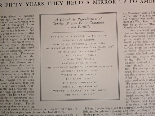 Vintage 1930s Currier & Ives Portfolio & 15 Prints 1930s Clipper NYC CA Train - Picture 11 of 12
